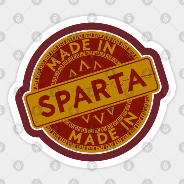 Made in Sparta Color Sticker by nickbeta